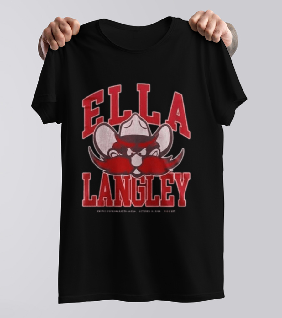 Ella Langley Texas Tech Red Raiders Dandelion Tour 2026 Cowboy T-Shirt