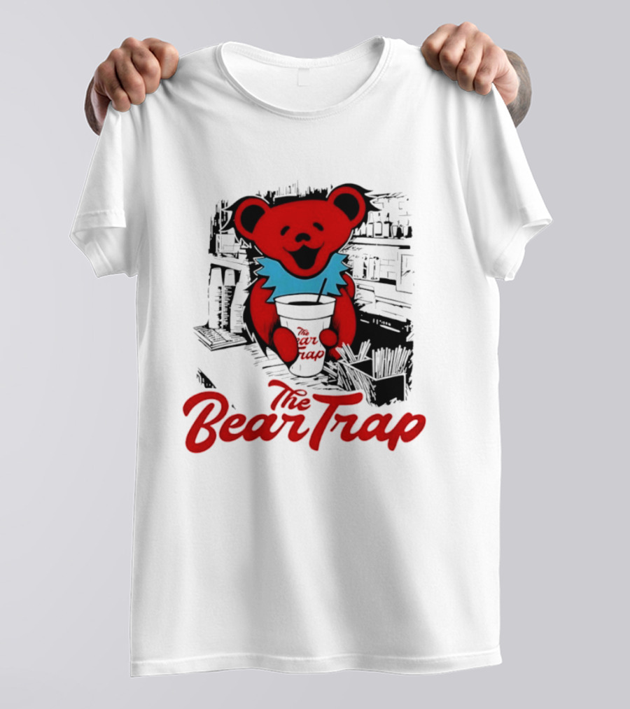 The Bear Trap Grateful Dead Dancing Bear Vintage Barista Vibes T-Shirt