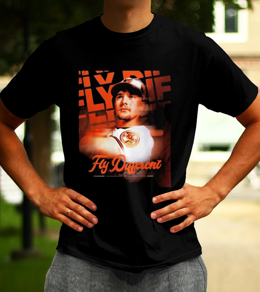 Gunnar Henderson Orioles Fly Different Baltimore Baseball T-Shirt