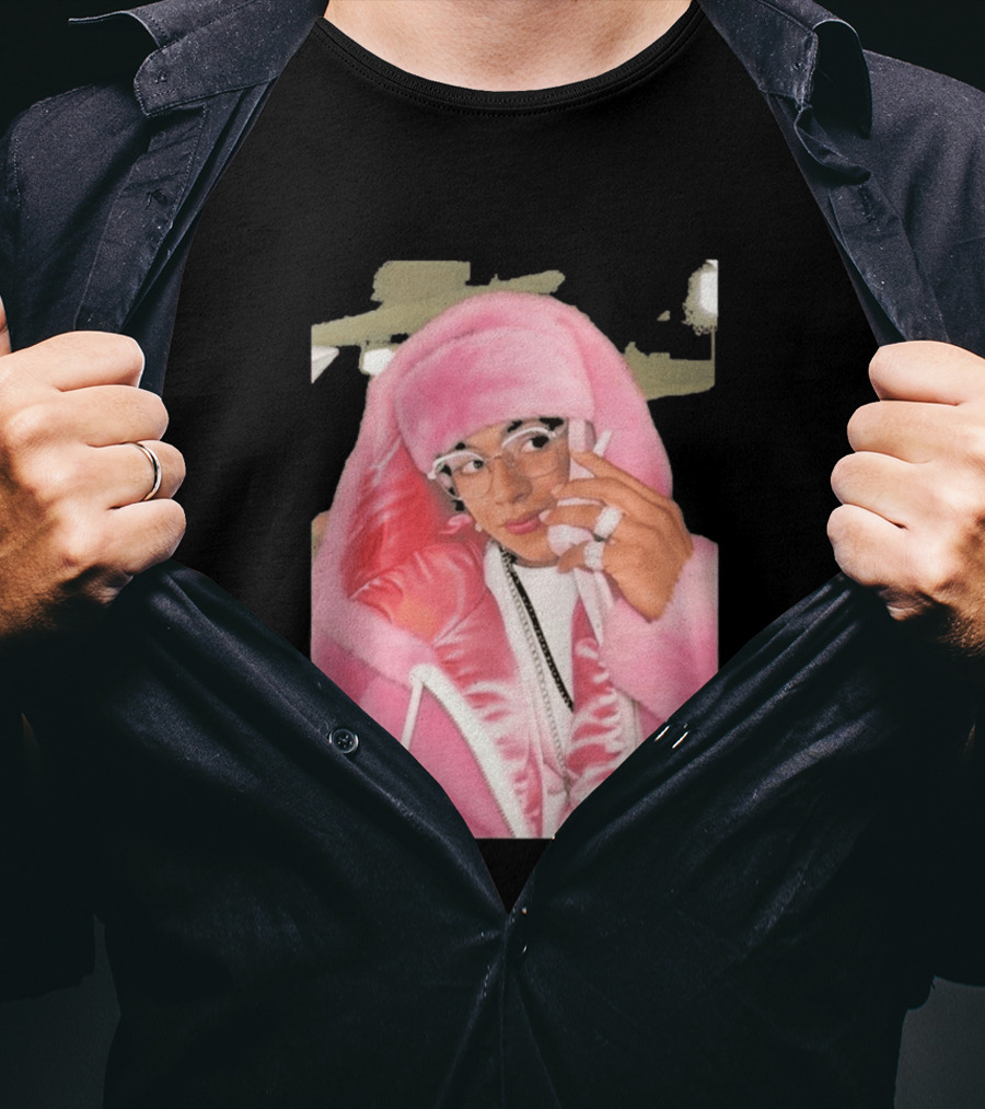 Hasan Piker Pink Fur Coat Style Darializa T-Shirt