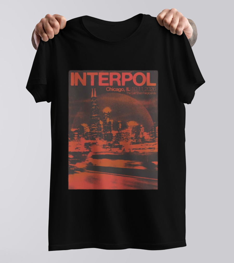 Interpol Chicago IL The Salt Shed Fairgrounds October 11 2026 Skyline Event T-Shirt