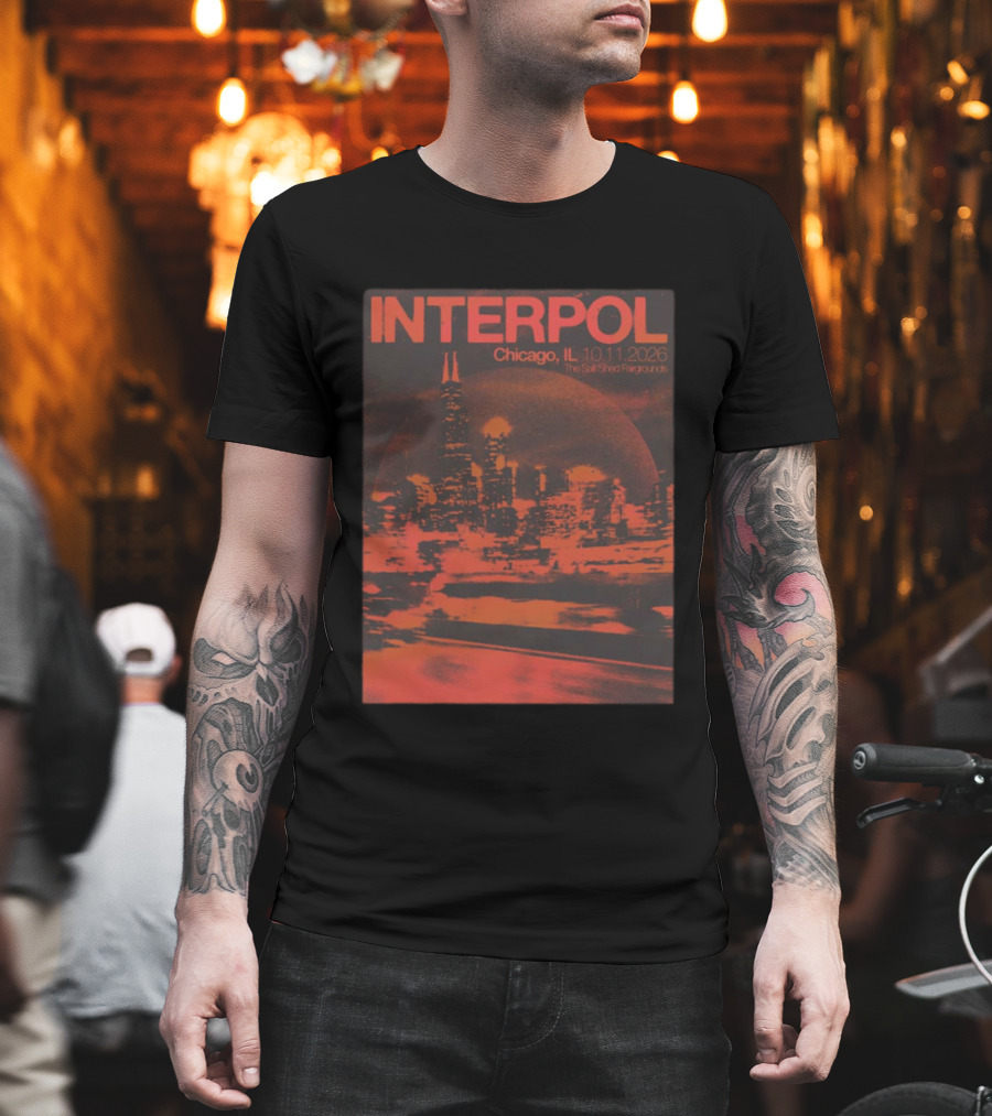 Interpol Chicago IL The Salt Shed Fairgrounds October 11 2026 Skyline Event T-Shirt