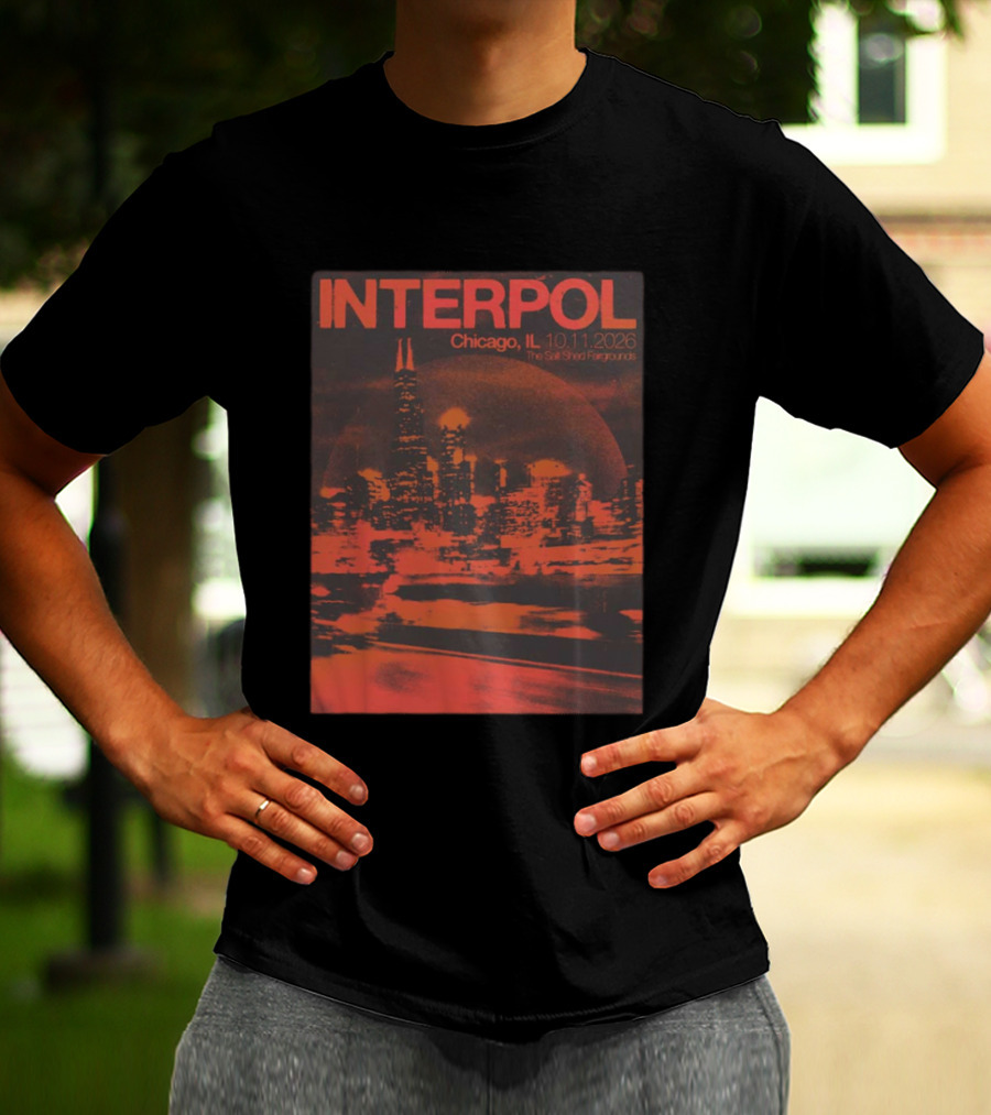 Interpol Chicago IL The Salt Shed Fairgrounds October 11 2026 Skyline Event T-Shirt