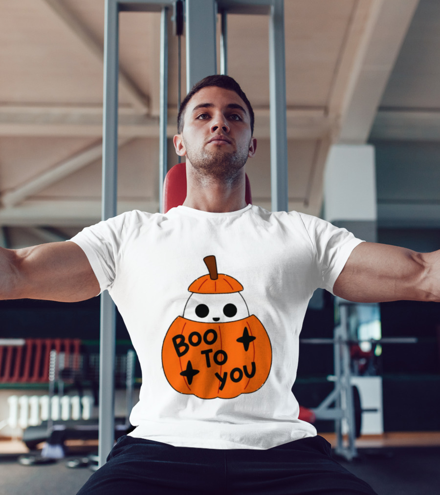 Boo To You 2026 Halloween Ghost In Pumpkin T-Shirt