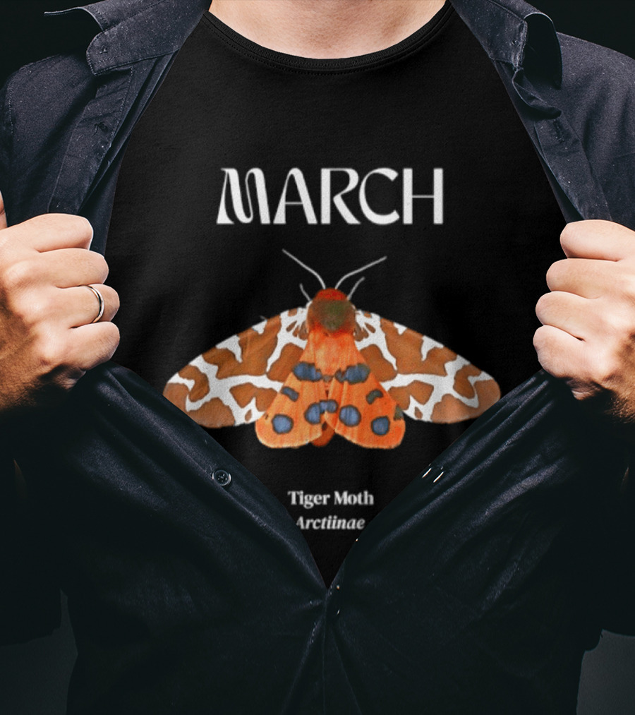 March Tiger Moth Arctiinae T-Shirt
