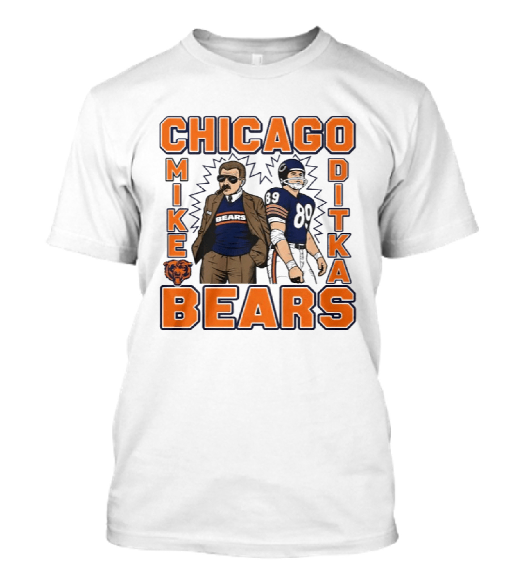 Chicago Bears Mike Ditka Classic Football Legend T-Shirt