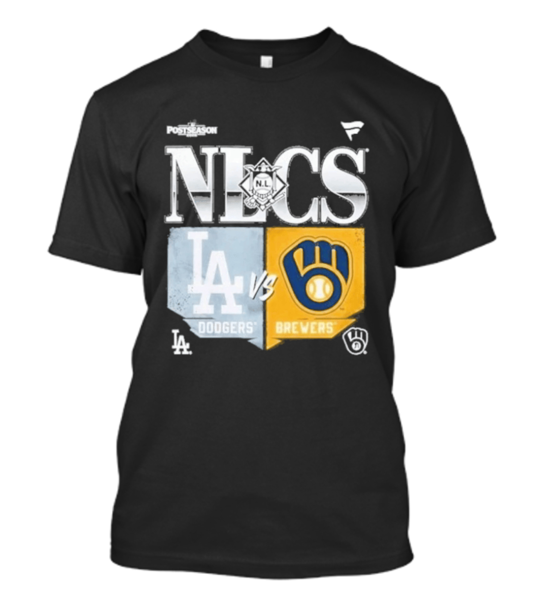 NLCS 2026 LA Dodgers Vs Milwaukee Brewers Matchup T-Shirt