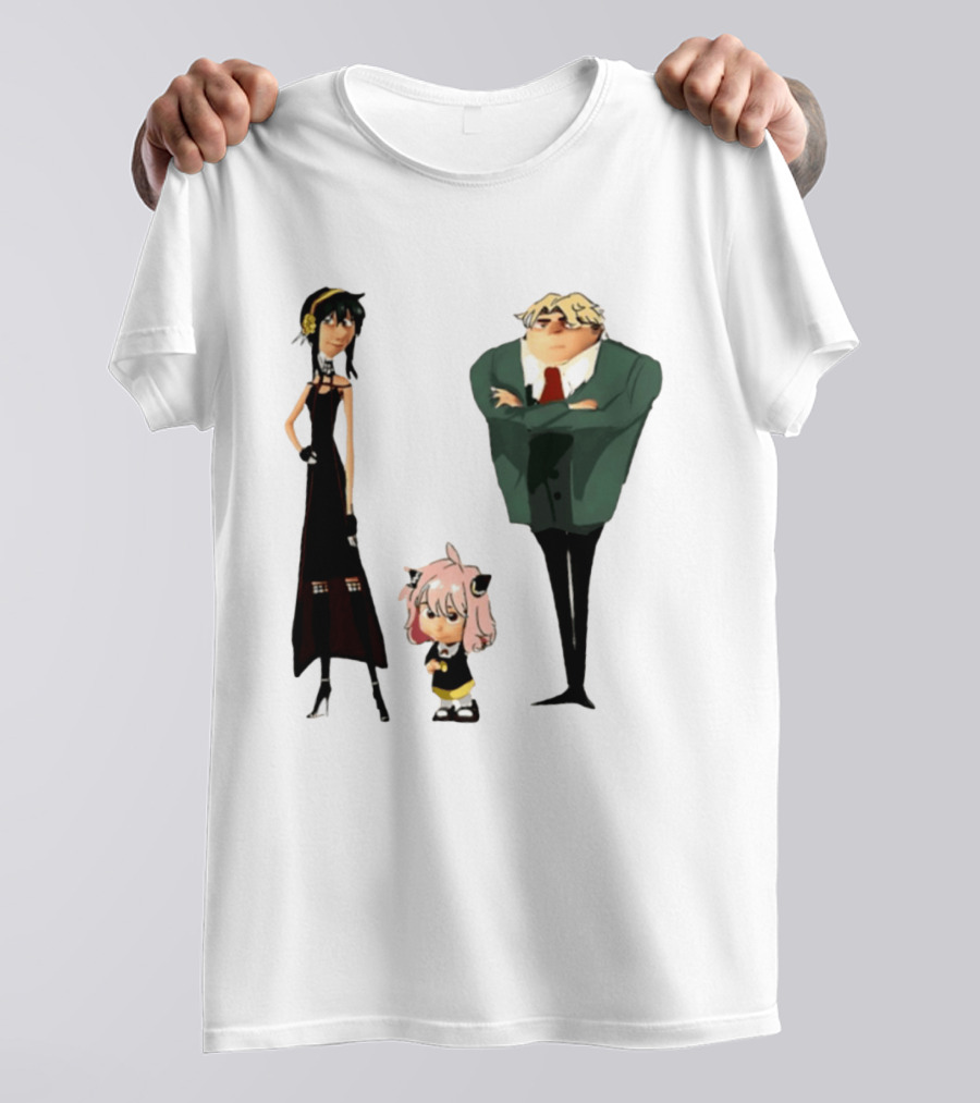 Despicable Me Spy X Family Crossover Cartoon Characters Meme T-Shirt