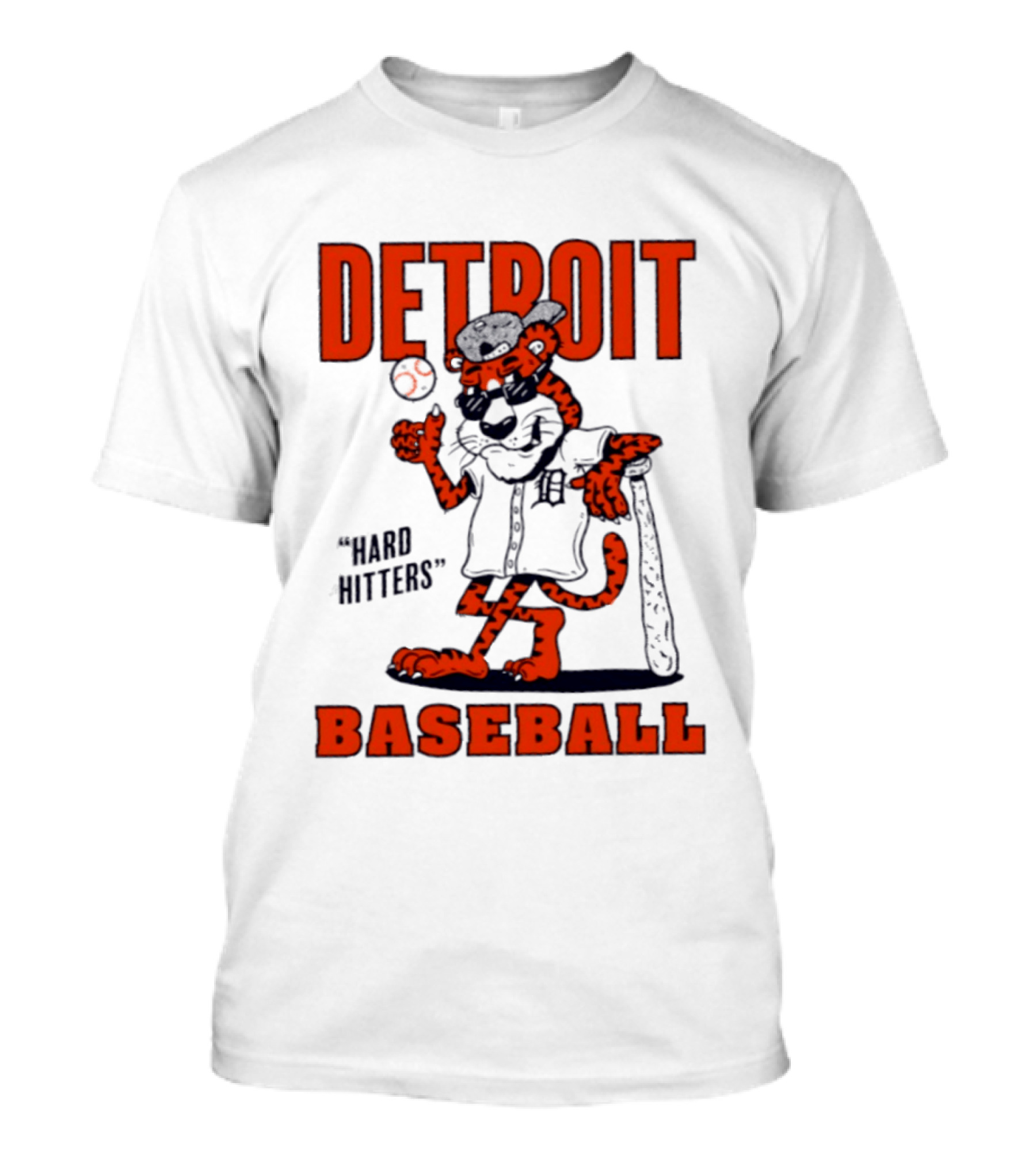 Detroit Baseball Hard Hitters Tiger MLB T-Shirt