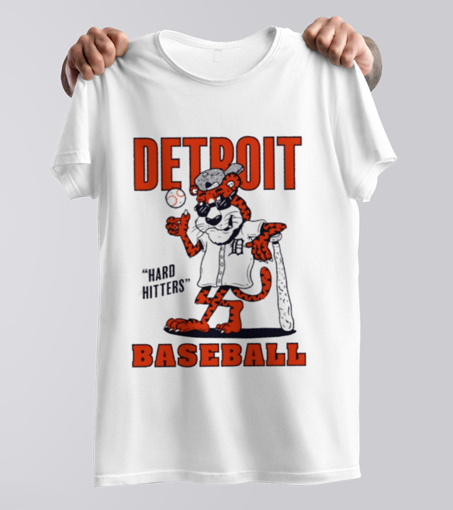 Detroit Baseball Hard Hitters Tiger MLB T-Shirt
