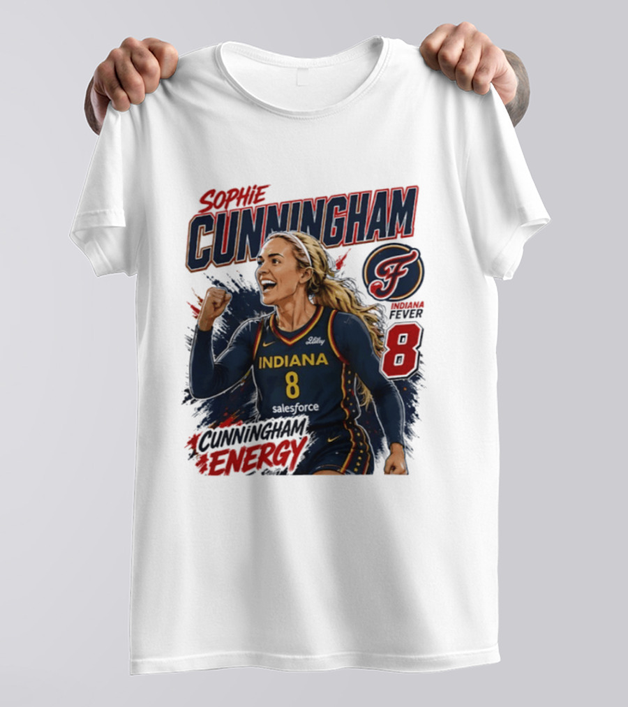 Sophie Cunningham Indiana Fever Energy WNBA 8 T-Shirt