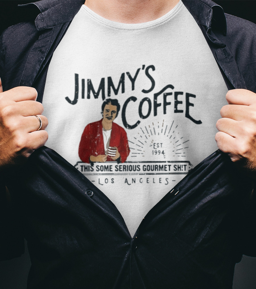 Jimmy's Coffee Est 1994 Serious Gourmet Los Angeles T-Shirt