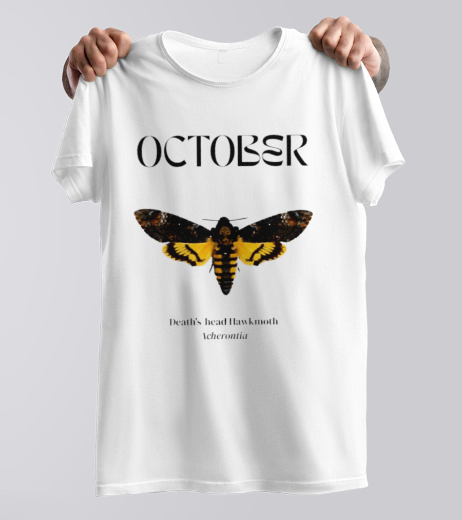 October Death's Head Hawkmoth Acherontia T-Shirt