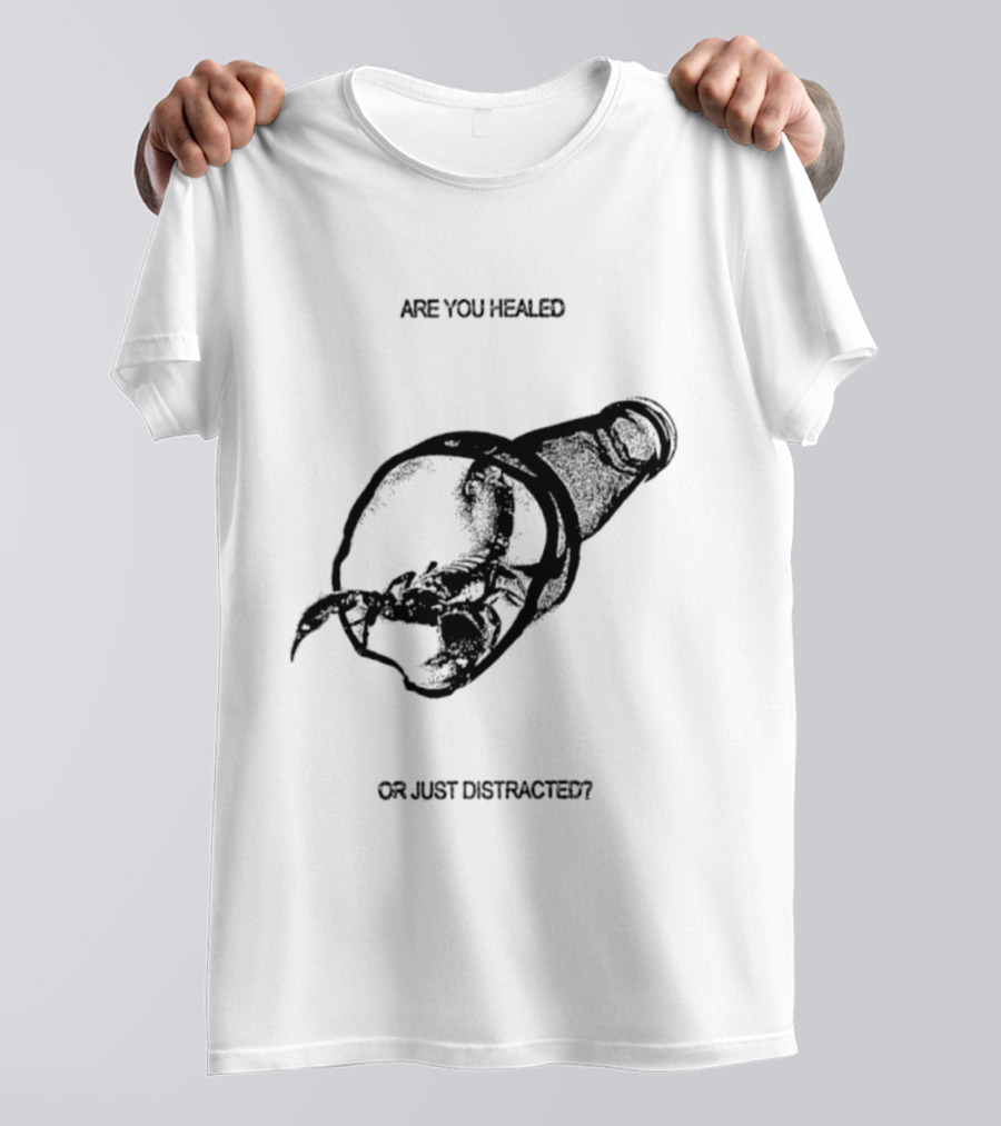 Scorpion Are You Healed Or Just Distracted Bottle Image T-Shirt