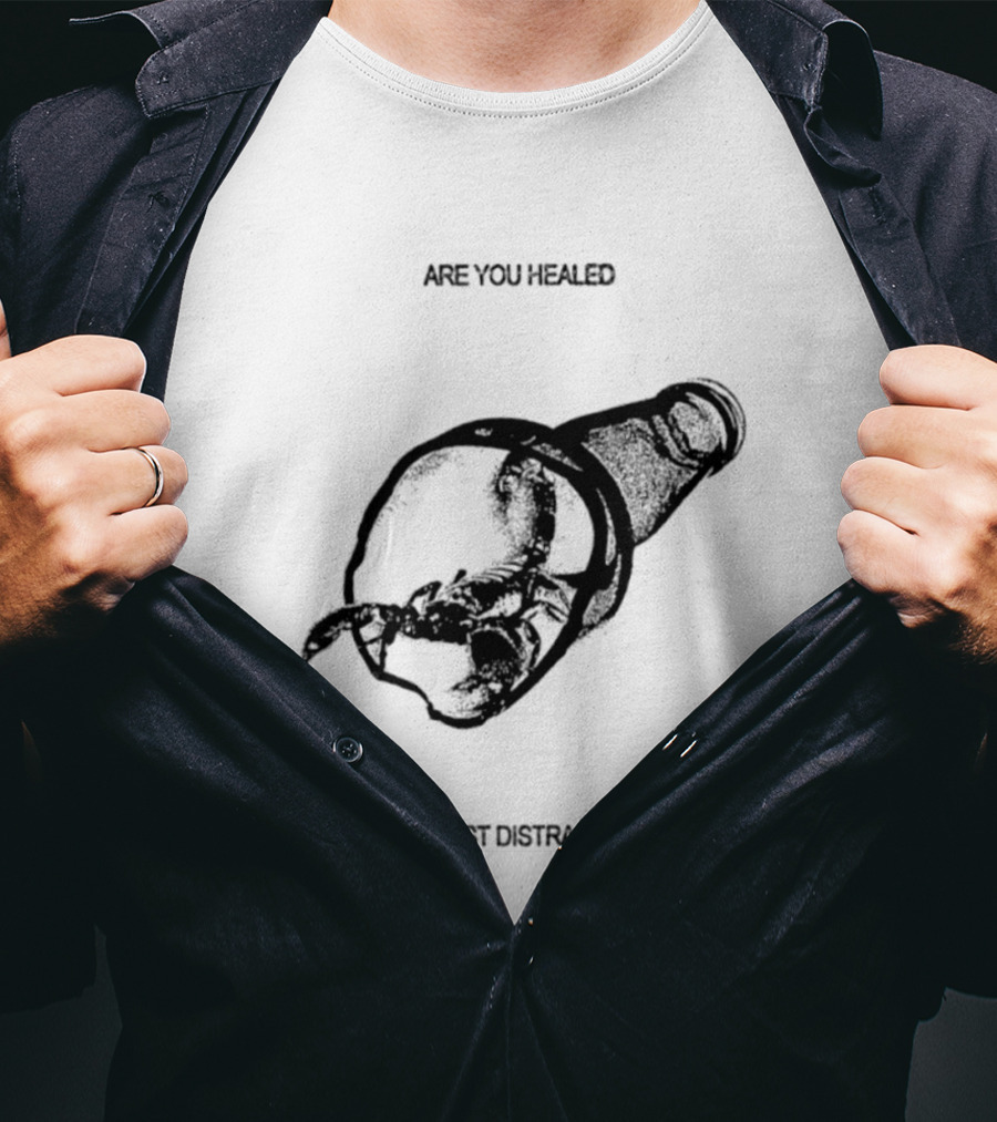 Scorpion Are You Healed Or Just Distracted Bottle Image T-Shirt