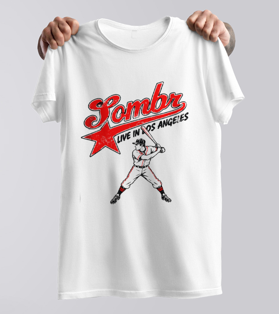 Sombr Live In Los Angeles 2026 Baseball Event At The Forum October 10 2026 T-Shirt