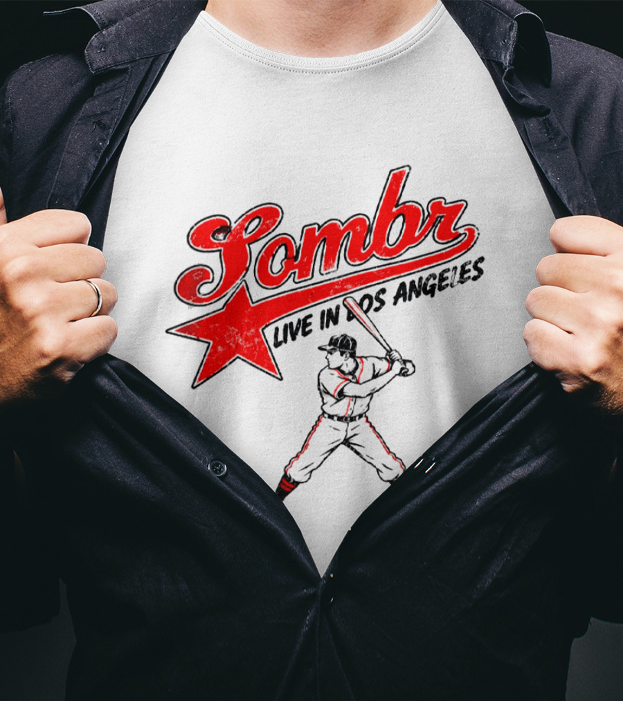 Sombr Live In Los Angeles 2026 Baseball Event At The Forum October 10 2026 T-Shirt