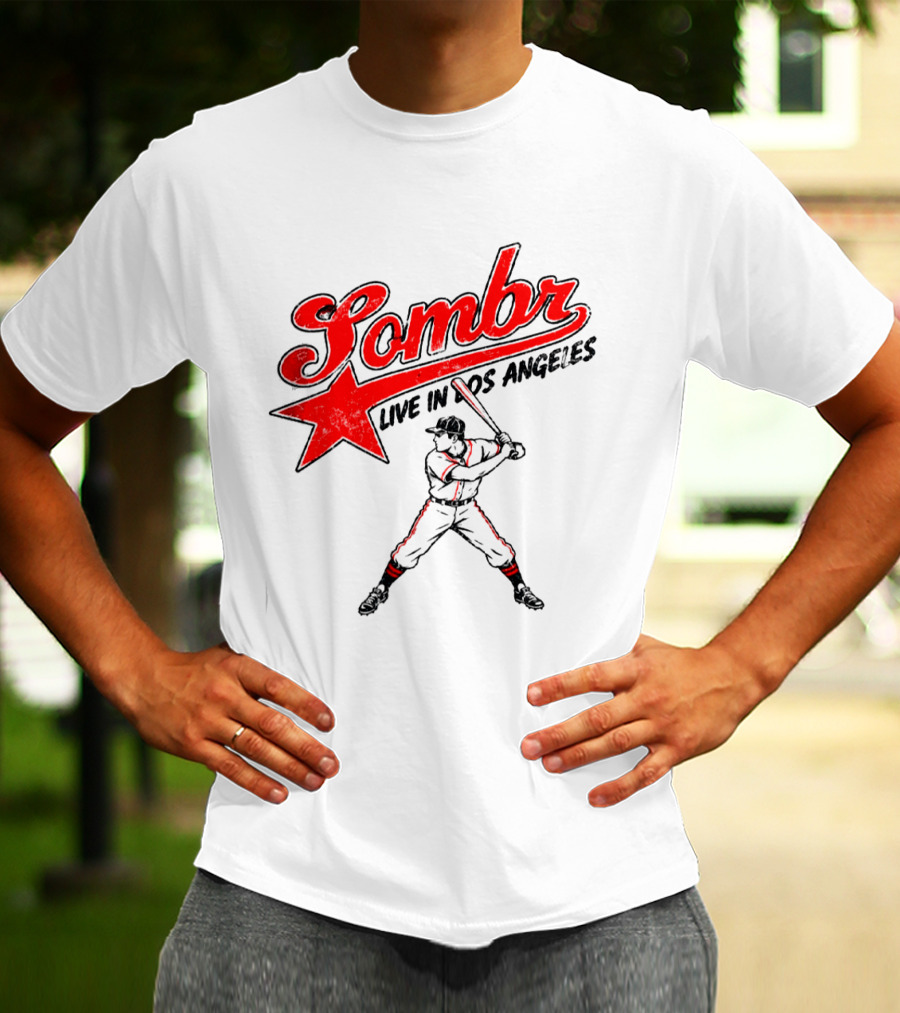 Sombr Live In Los Angeles 2026 Baseball Event At The Forum October 10 2026 T-Shirt