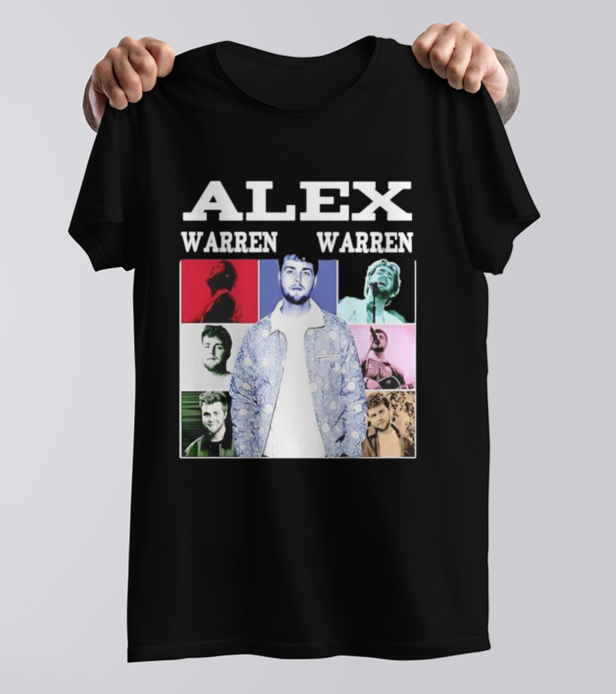 Alex Warren Tour Vintage Collage Style Photography T-Shirt