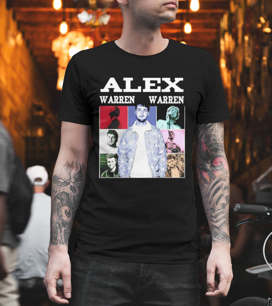 Alex Warren Tour Vintage Collage Style Photography T-Shirt