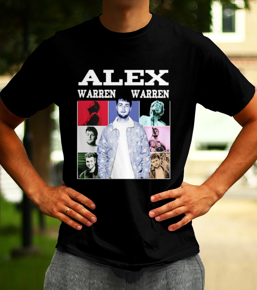 Alex Warren Tour Vintage Collage Style Photography T-Shirt