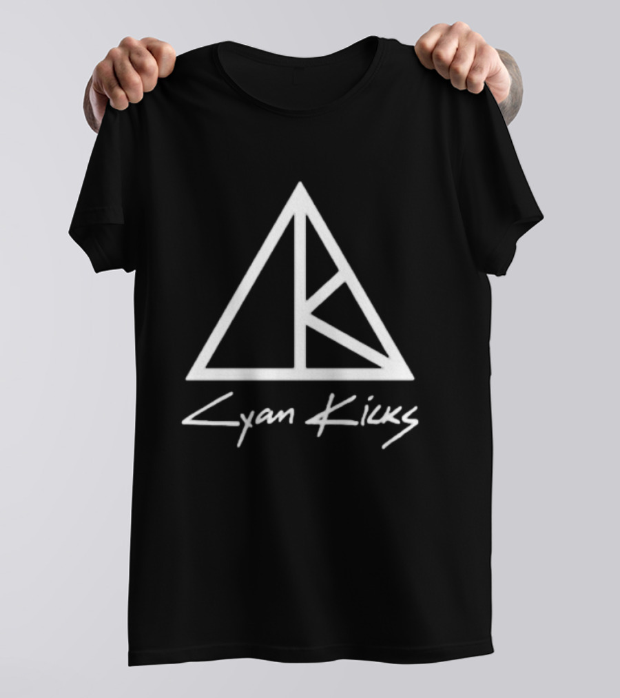 Cyan Kicks Logo Triangle Icon Band Symbol T-Shirt