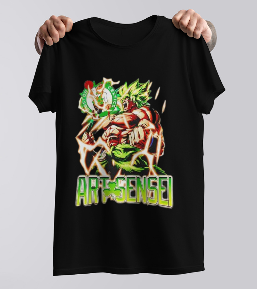Dragon Ball Z Broly Boston Celtics Art Sensei T-Shirt