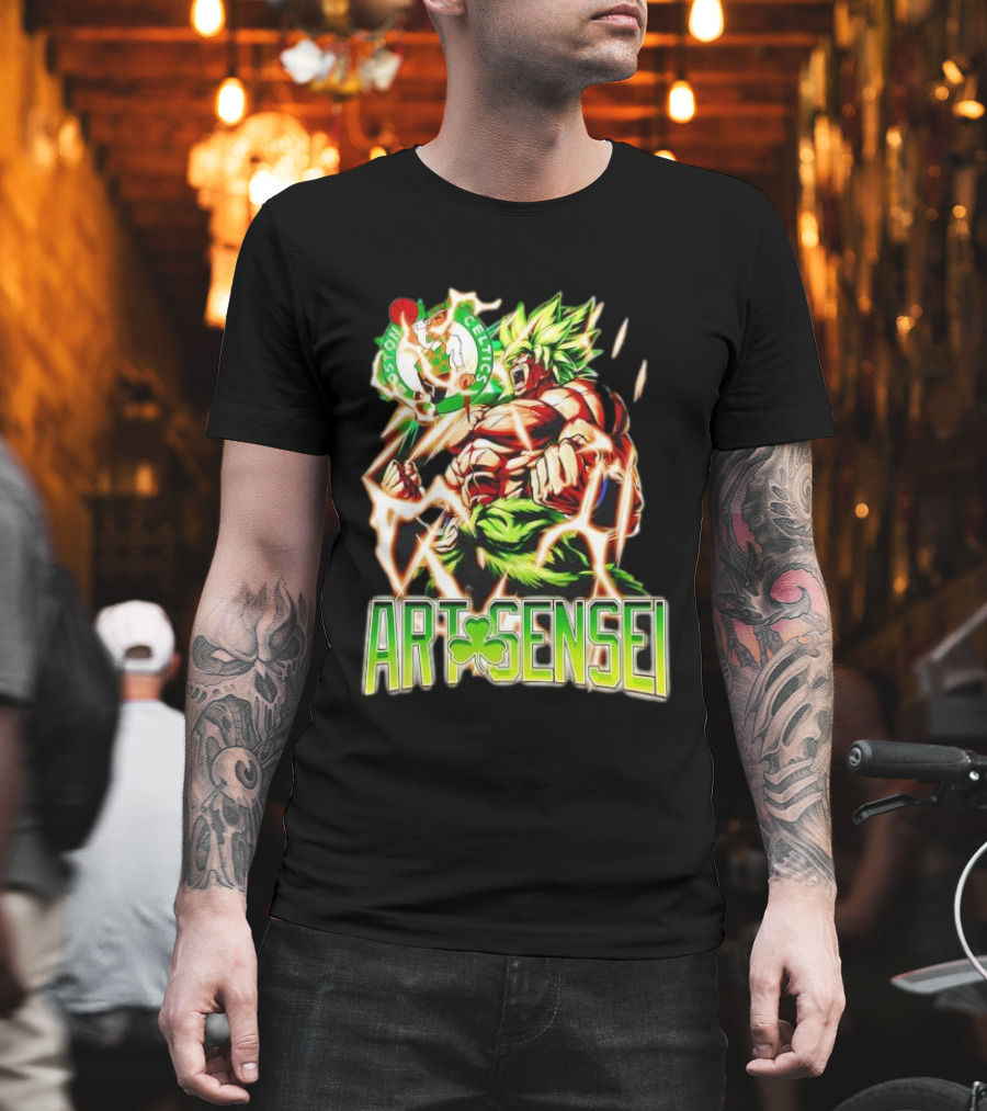 Dragon Ball Z Broly Boston Celtics Art Sensei T-Shirt