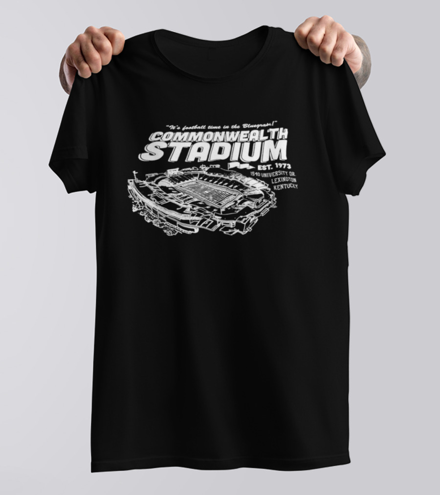 It’s Football Time In The Bluegrass Commonwealth Stadium Est. 1973 1540 University Lexington Kentucky T-Shirt