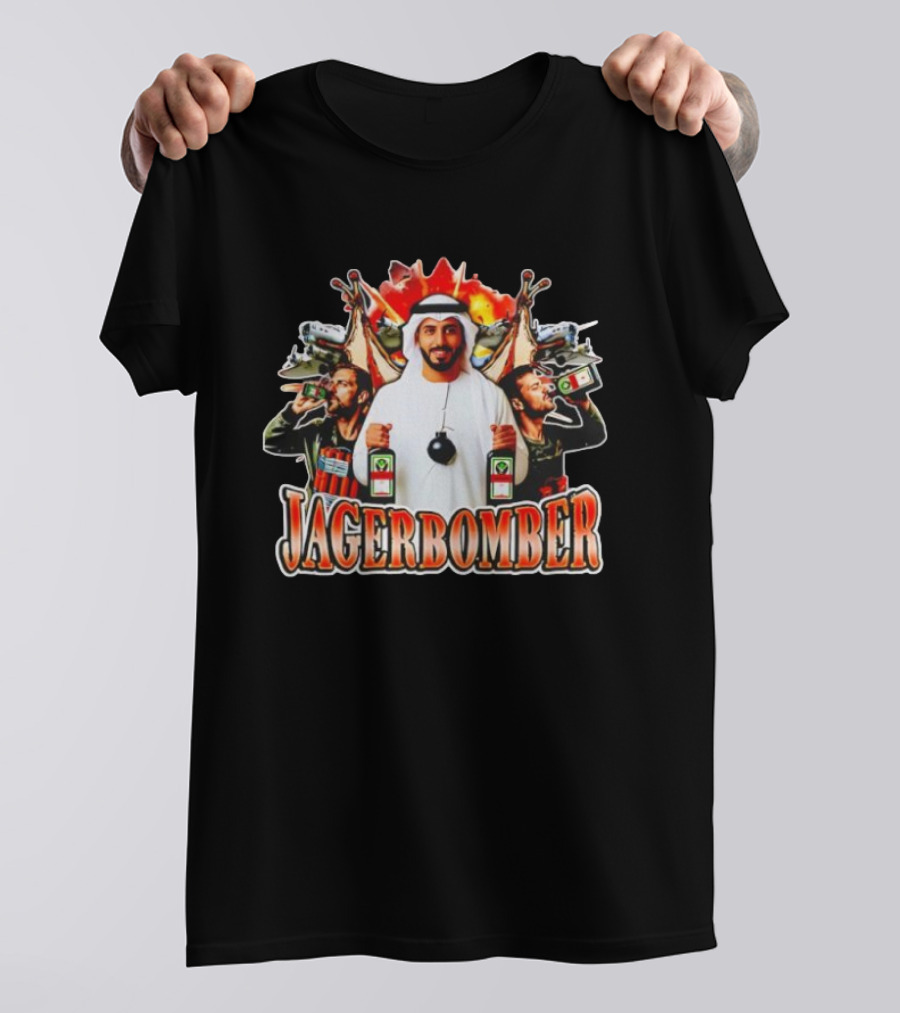 Jagerbomber Jägermeister Drinking Celebration With Middle Eastern Motif T-Shirt