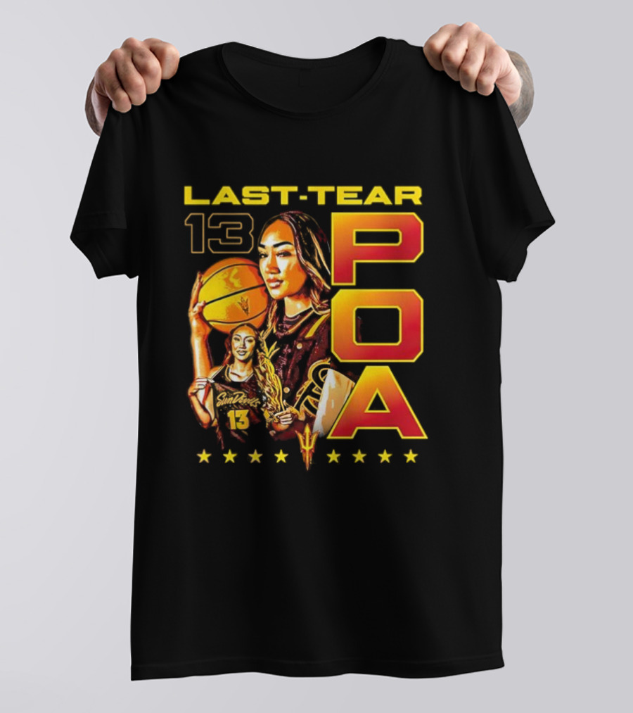 Last Tear 13 POA Arizona State Sun Devils Women's Basketball T-Shirt