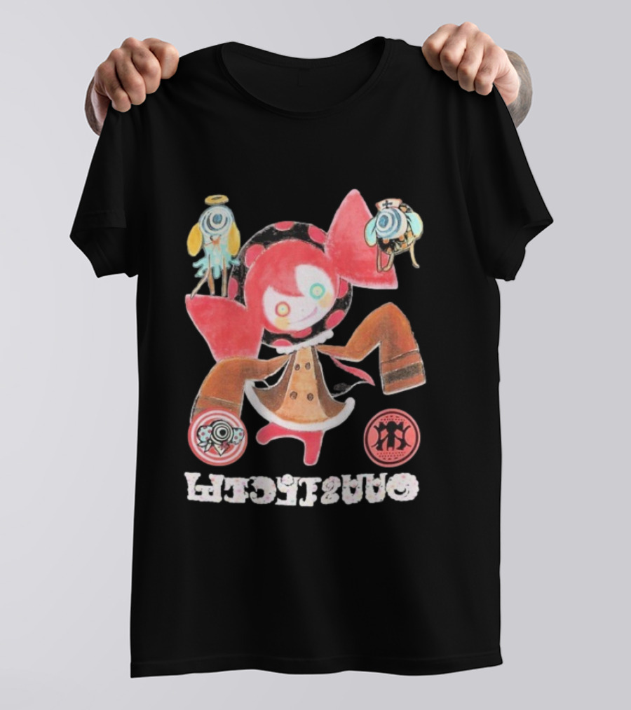 Puella Magi Madoka Magica Charlotte Kawaii Anime Character With Cute Red And Pink Features T-Shirt