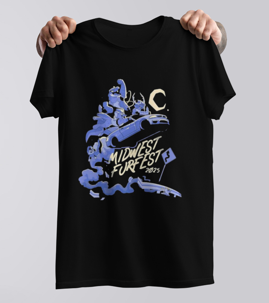 Midwest FurFest 2025 Chicago Racing Theme With Furries T-Shirt