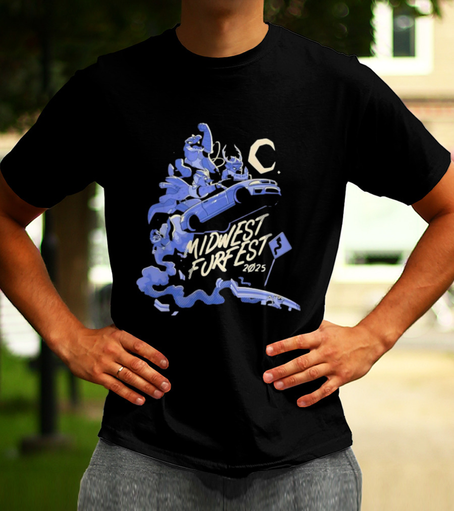Midwest FurFest 2025 Chicago Racing Theme With Furries T-Shirt