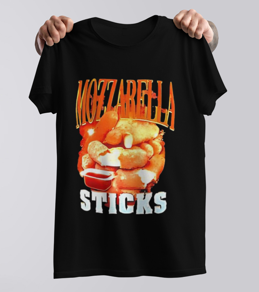 Mozzarella Sticks Cheesy Snack Delight With Dipping Sauce T-Shirt