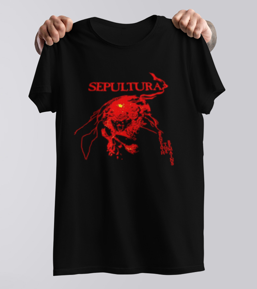 Sepultura Beneath The Remains Skull Artwork Red T-Shirt
