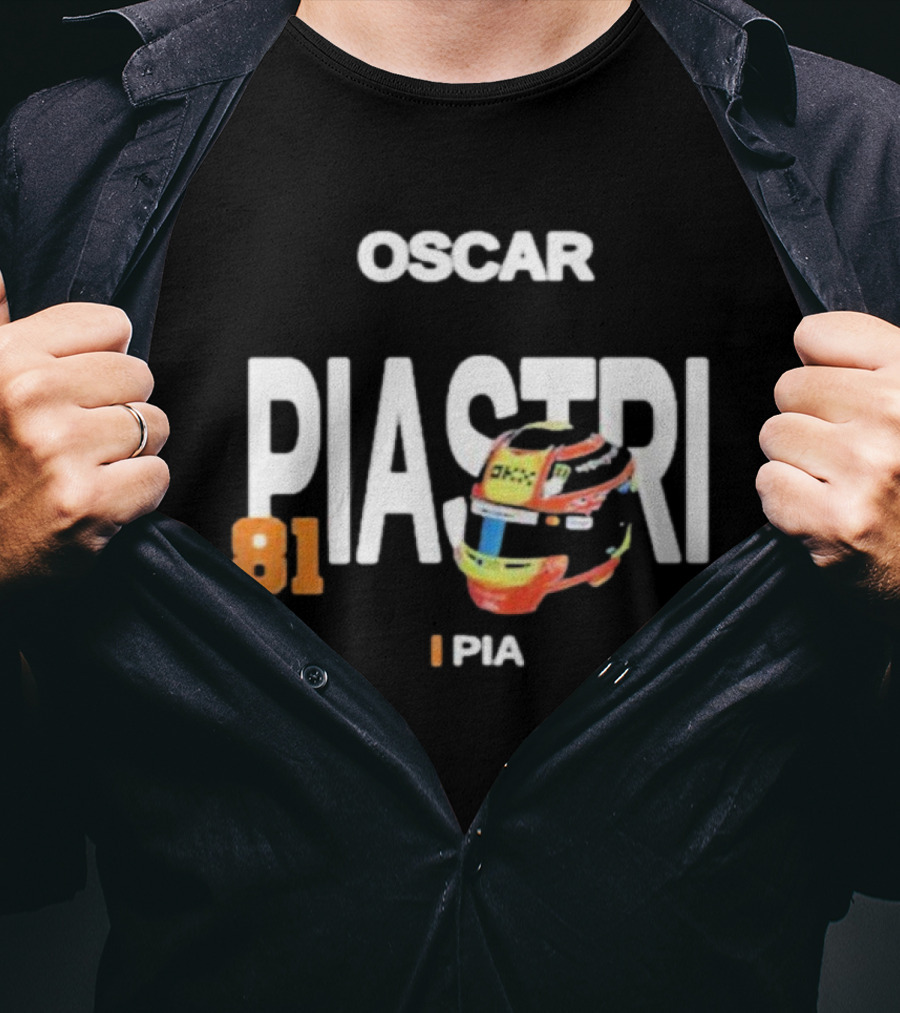 Oscar Piastri PIA81 Racing Helmet Icon PIA 81 T-Shirt