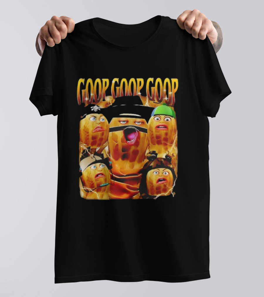 Goop Goop Goop Burnt Peanut Characters Comic Faces T-Shirt