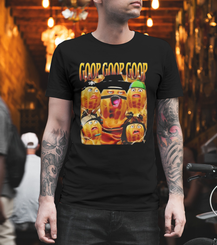 Goop Goop Goop Burnt Peanut Characters Comic Faces T-Shirt