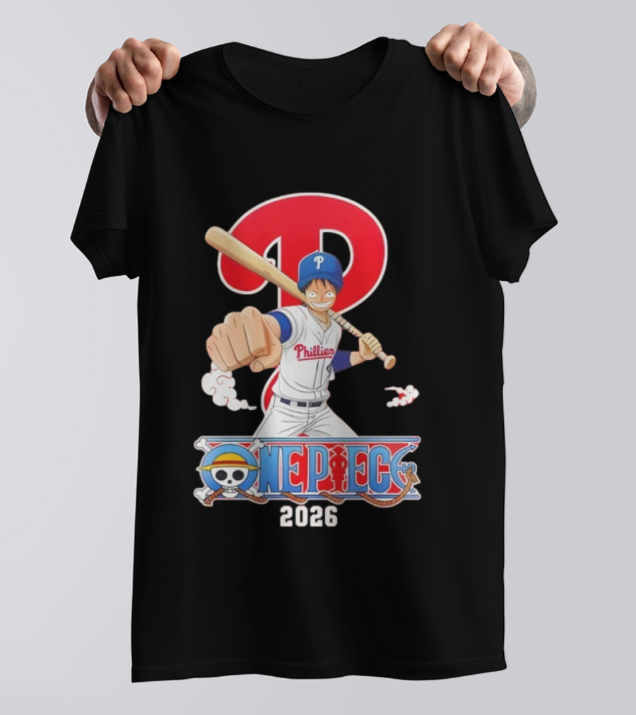 Philadelphia Phillies One Piece Crossover 2026 T-Shirt