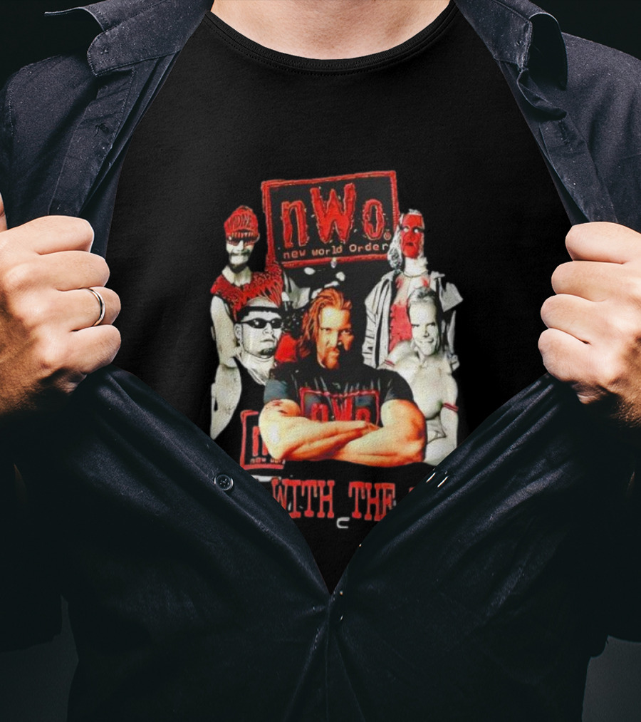 WCW NWo New World Order Wolfpac Run With The Pac T-Shirt