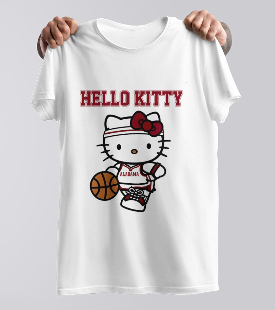 Alabama Basketball Hello Kitty Collaboration Night T-Shirt