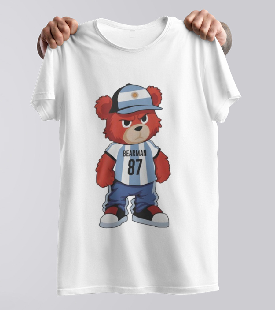 Bearman 87 Argentina Football Bear Oliver T-Shirt