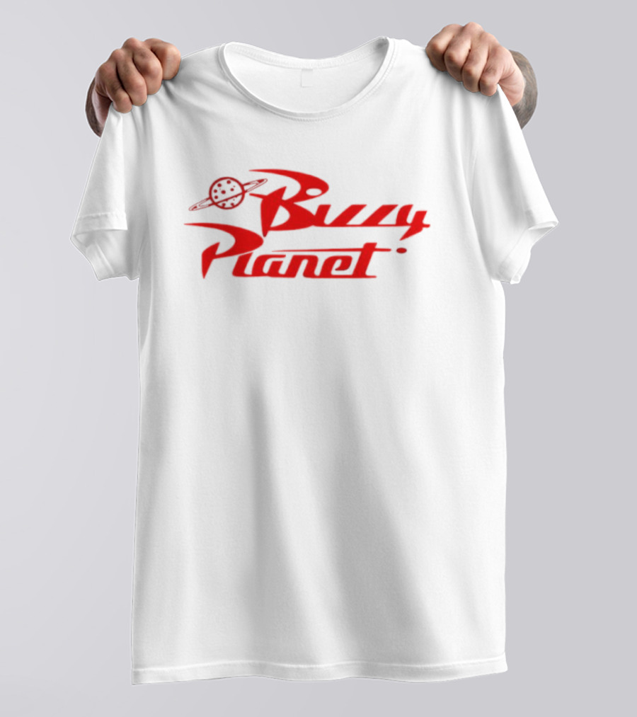 Buzzy Planet Red Saturn Emblem T-Shirt