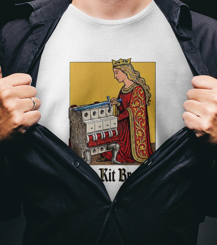Sir Kit Breaker Queen Of Swords Knight Tarot Crown T-Shirt