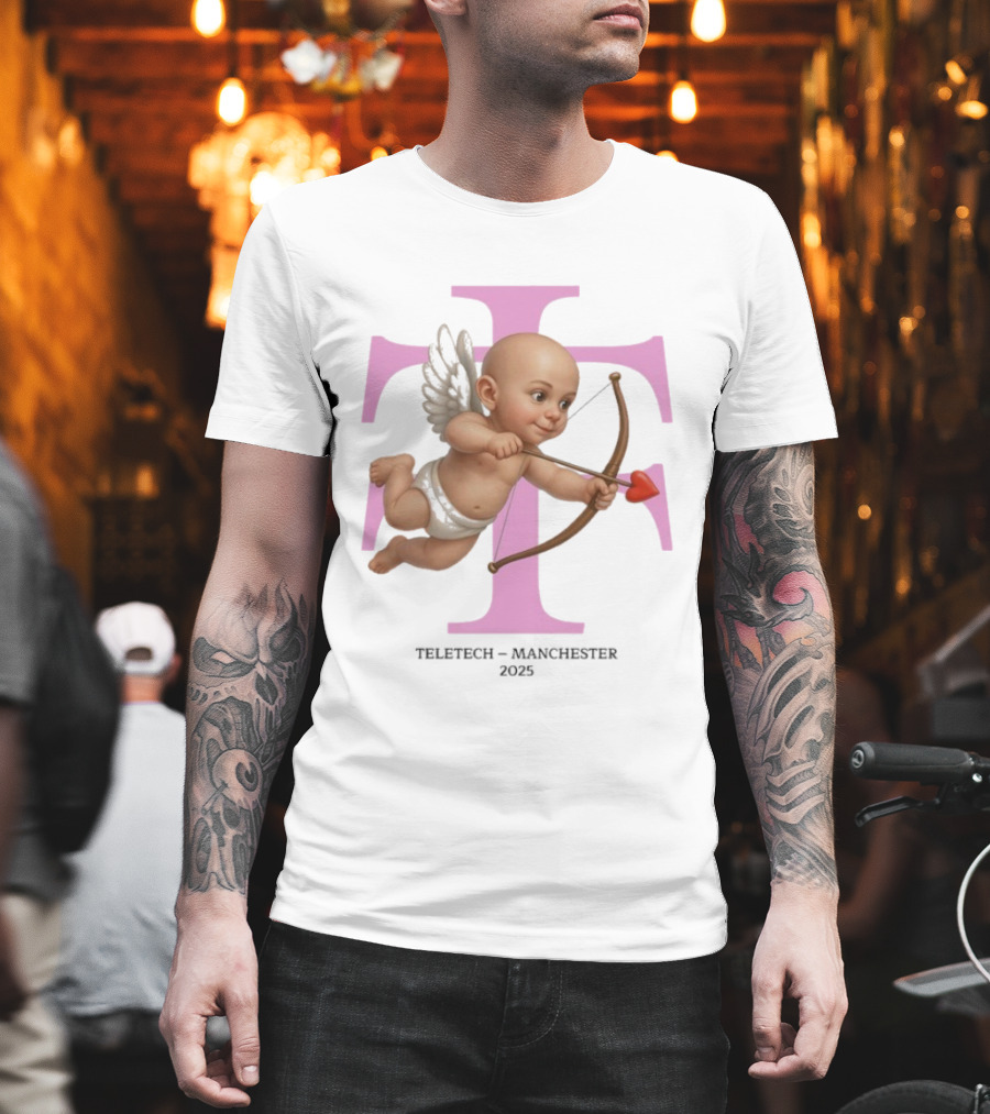 Teletech Manchester 2025 Cupid With Heart Bow And Arrow T-Shirt