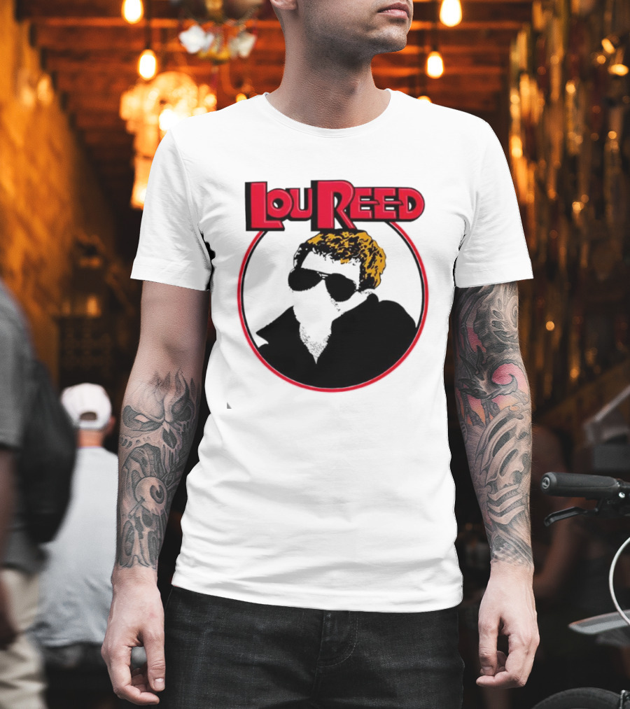 Lou Reed Sally Can’t Dance Circle Portrait T-Shirt