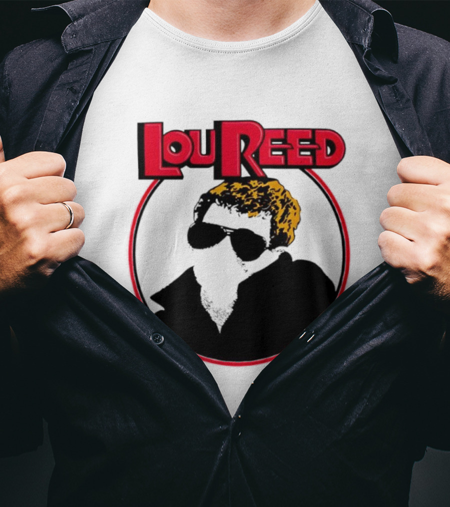 Lou Reed Sally Can’t Dance Circle Portrait T-Shirt