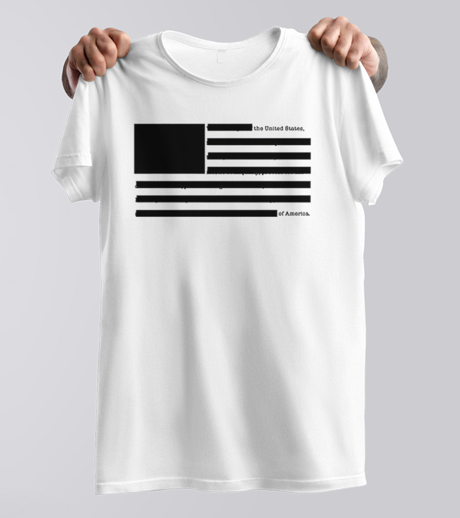 The United States Of America Black Flag Without Star Symbol T-Shirt