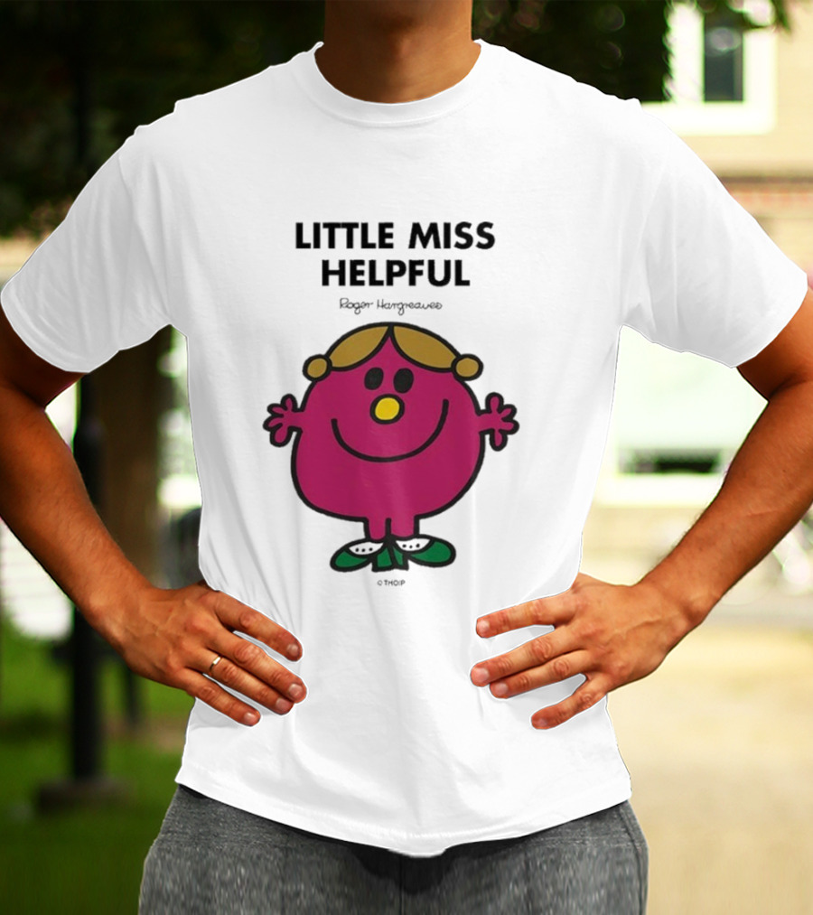 Little Miss Helpful Roger Hargreaves Character T-Shirt